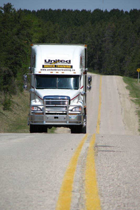 united driver training truck highway